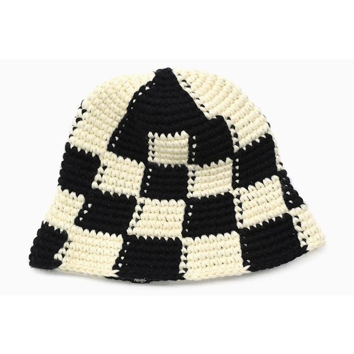 STUSSY ステューシー バケット ハット Checker Knit Bucket Hat STUSSY ステューシー バケット ハット Checker Knit Bucket Hat