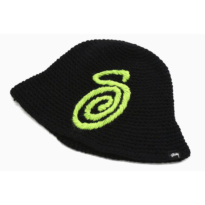 STUSSY ステューシー バケット ハット Swirly S Knit Bucket Hat STUSSY ステューシー バケット ハット Swirly S Knit Bucket Hat
