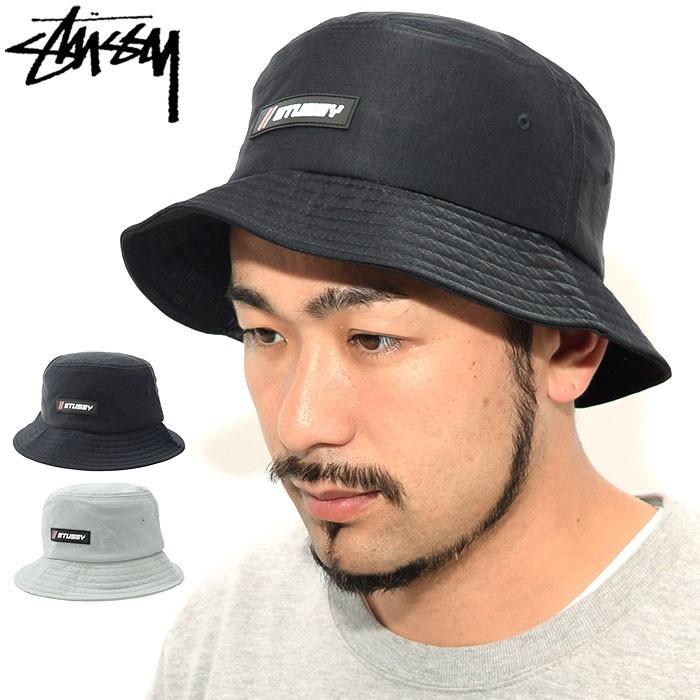 STUSSY ステューシー バケット ハット Nylon Rubber Patch