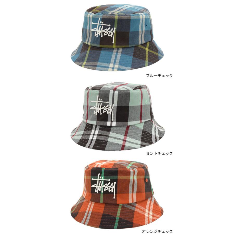 STUSSY ステューシー バケット ハット Big Logo Madras Bucket STUSSY ステューシー バケット ハット Big Logo Madras Bucket
