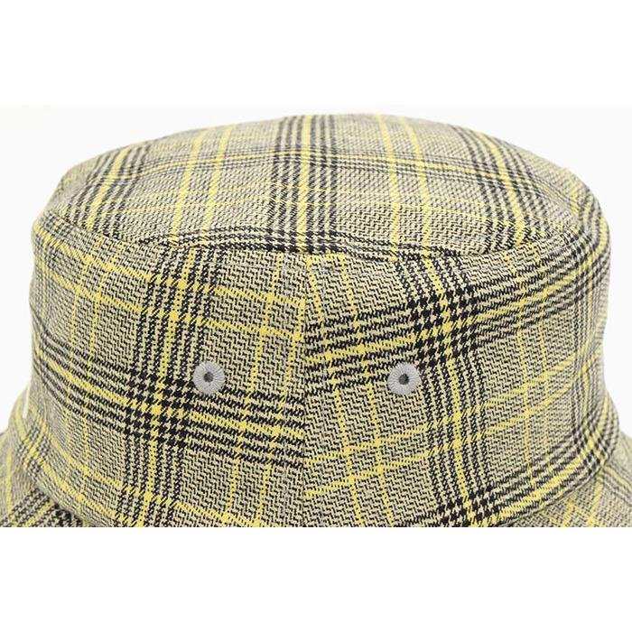 STUSSY ステューシー バケット ハット Big Logo Plaid Bucket