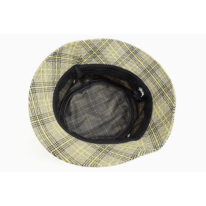 STUSSY ステューシー バケット ハット Big Logo Plaid Bucket