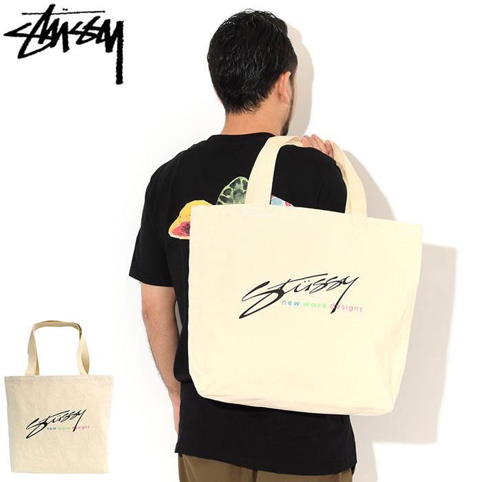 STUSSY ステューシー トートバッグ New Wave Designs Canvas STUSSY ステューシー トートバッグ New Wave Designs Canvas