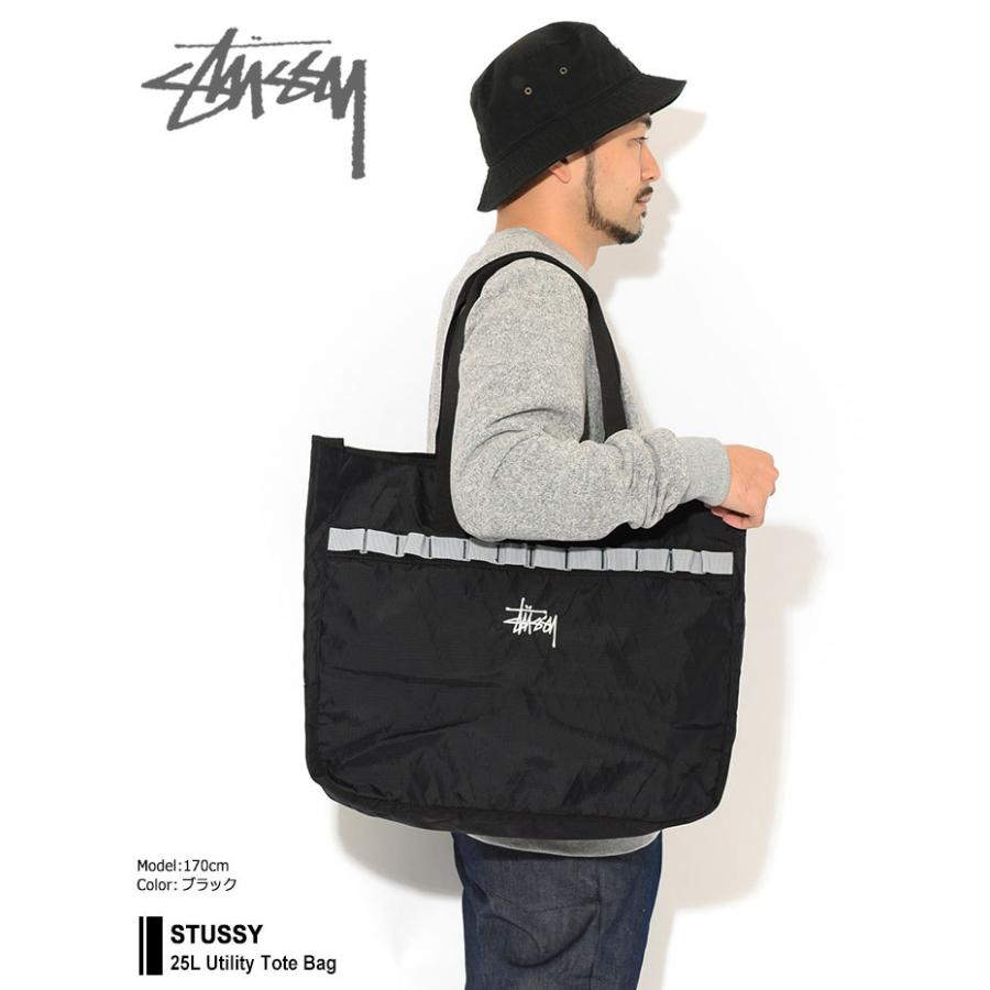 Stussy ダークグレー トートバッグ STUSSY ステューシー トートバッグ 25L Utility ( stussy tote