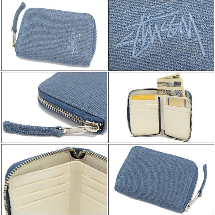 ステューシー Stussy 財布 Denim Zip Stussy Wallet ウォレット メンズ