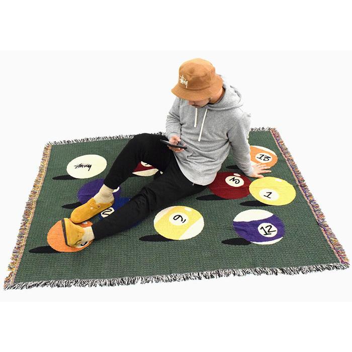 stussy ブランケット　ラグ STUSSY（ステューシー） ブランケット STUSSY Billiards Tapestry