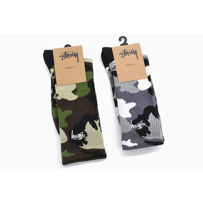 STUSSY（ステューシー） ソックス メンズ Stock Camo ( crew socks