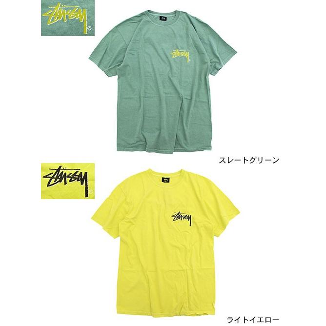 STUSSY ステューシー Tシャツ 半袖 メンズ 19SU Stock Pigment