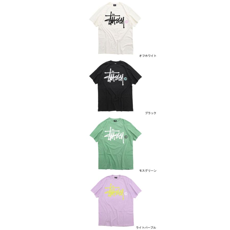 ステューシー Tシャツ 半袖 STUSSY メンズ Basic Logo Pigment Dyed ( stussy tシャツ tee ピグメント カットソー 1904553 USAモデル 正規 )｜icefield｜04