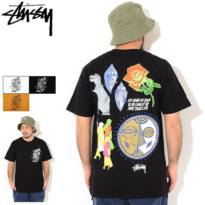 STUSSY ステューシー Tシャツ 半袖 メンズ Funky Tribe ( stussy