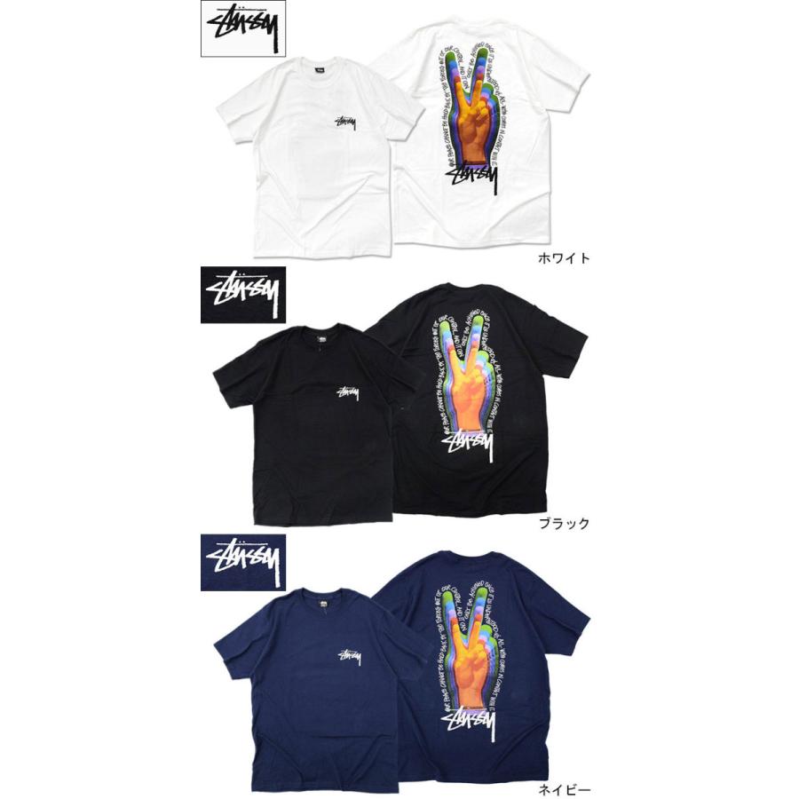 STUSSY（ステューシー） Tシャツ 半袖 メンズ & レディース Peace Sign