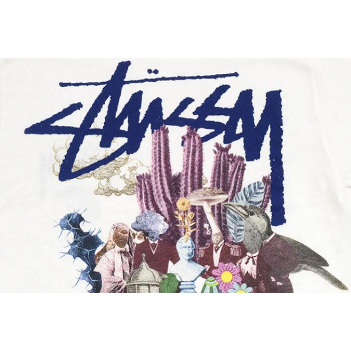 STÜSSY Psychedelic T-Shirt Mサイズ Designer × Stussy Rare Stussy Psychedelic White Tee Shirt