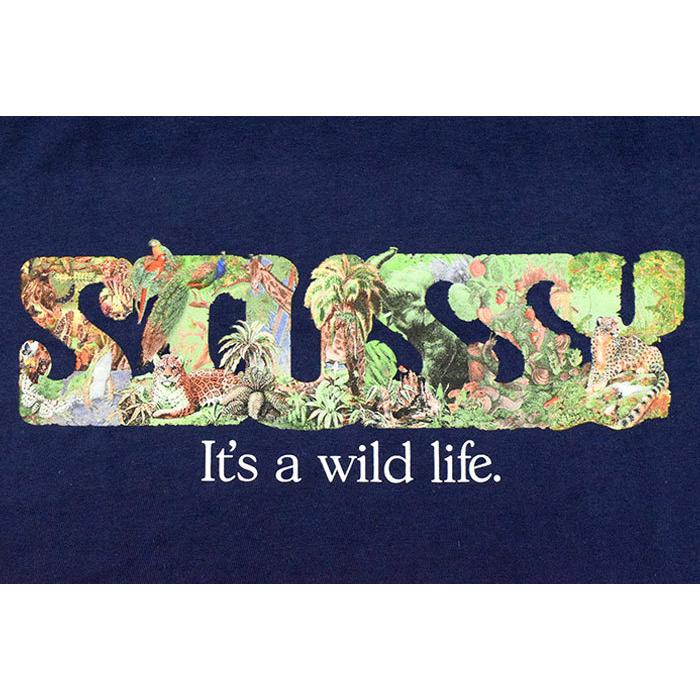 Stüssy 赤 M Tシャツ It's a wild life. s-l1200.jpg