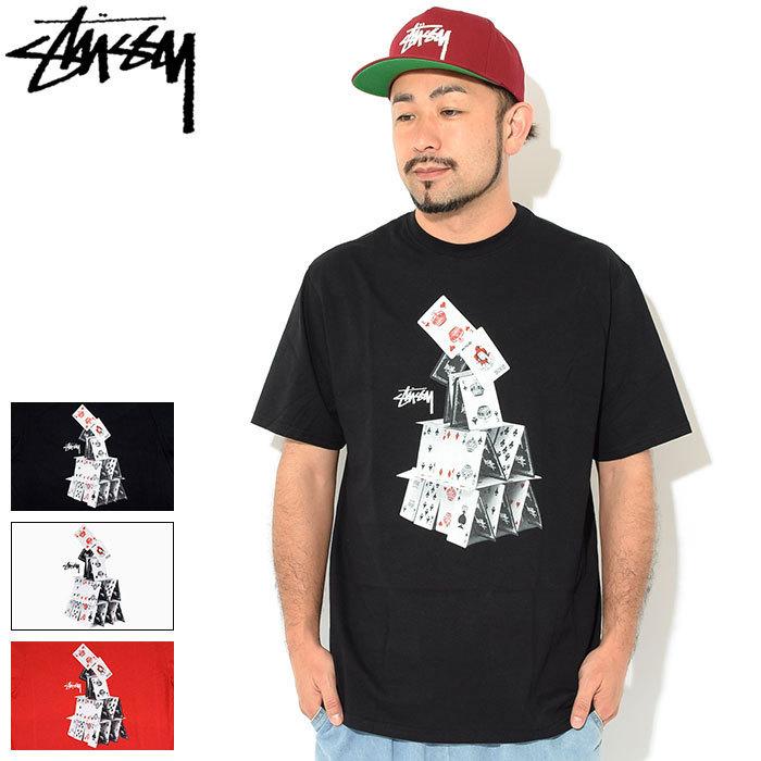 国内即発【Stussy】ハウス オブ カード SS 半袖Tシャツ 黒白 3224k030015-2.jpg