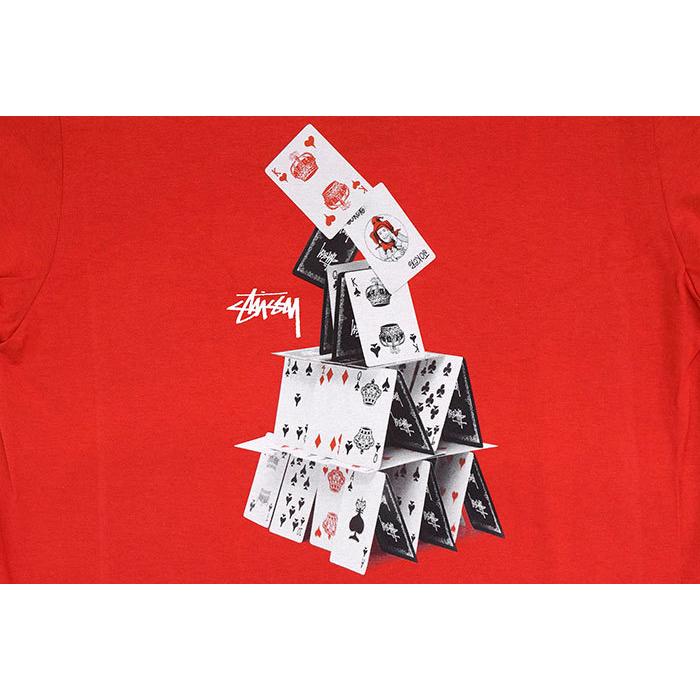 追跡便【Stussy】ハウス オブ カード SS 半袖Tシャツ ブラック STUSSY ステューシー Tシャツ 半袖 メンズ House Of Cards