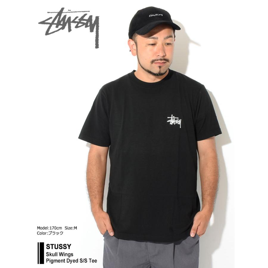 ステューシー Tシャツ 半袖 STUSSY メンズ Skull Wings Pigment Dyed ( stussy tシャツ tee ピグメント カットソー 1904803 USAモデル 正規 )｜icefield｜04