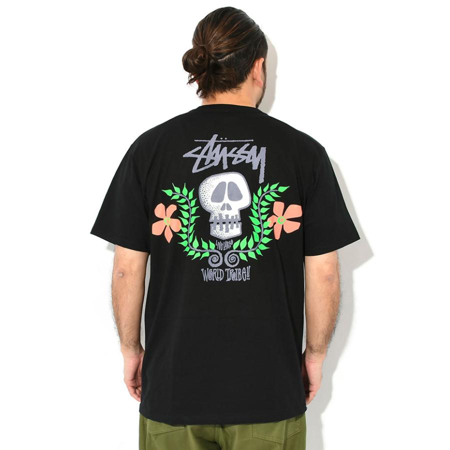 STUSSY WORLD TOUR TEE ステューシー スカル Tシャツ L STUSSY ステューシー Tシャツ 半袖 メンズ Skull Crest ( stussy