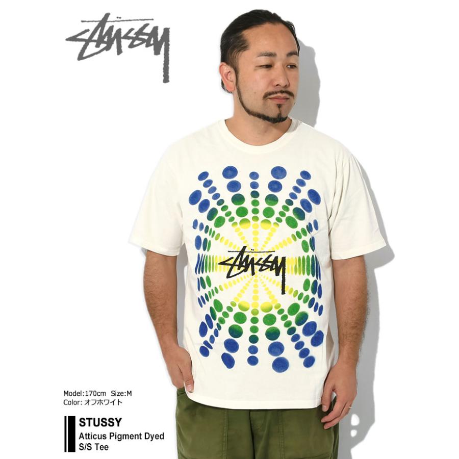 ステューシー Tシャツ 半袖 STUSSY メンズ Atticus Pigment Dyed