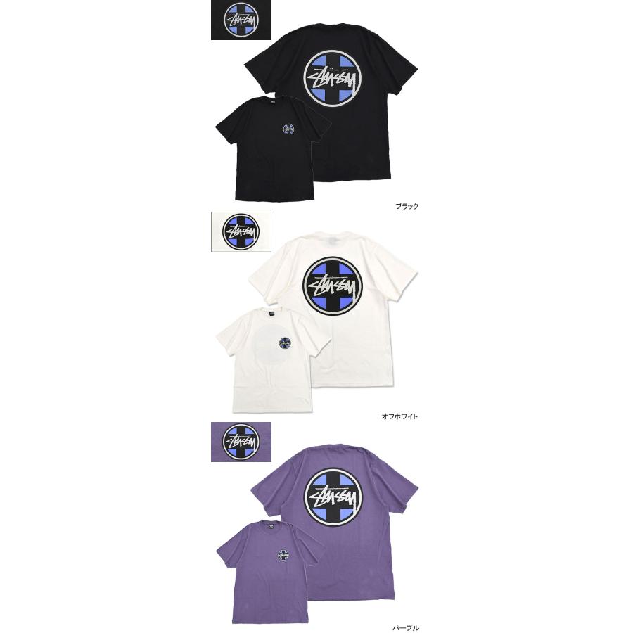 STUSSY（ステューシー） Tシャツ 半袖 メンズ Cross Dot Pigment Dyed