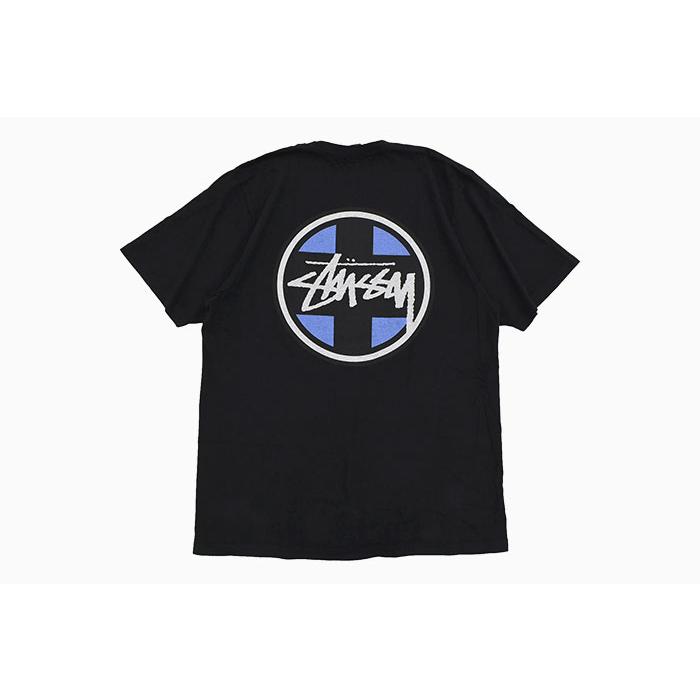 STUSSY ジャ―ジ　半袖　美品　ネイビー　ＵＳＡ製　Lサイズ STUSSY（ステューシー） Tシャツ 半袖 メンズ Cross Dot Pigment Dyed