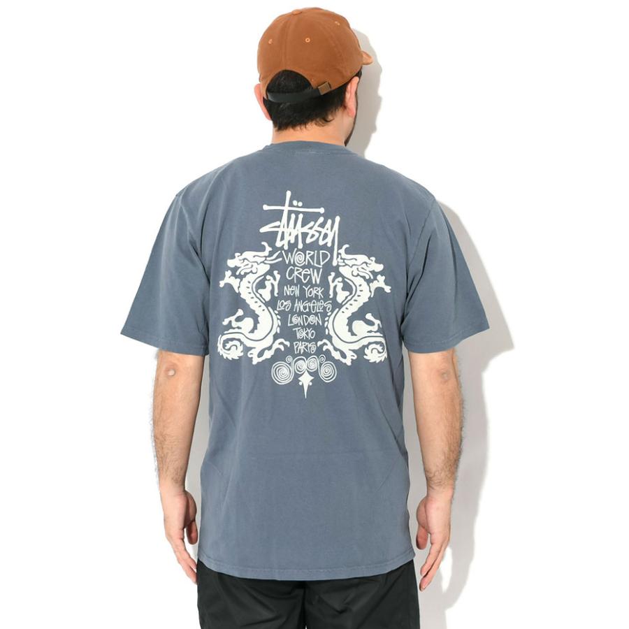 STUSSY ステューシー Tシャツ 半袖 メンズ Double Dragon