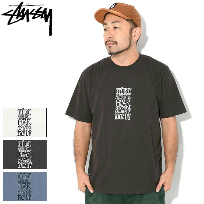 stussy USA製ダークグレー Tシャツ 半袖 STUSSY（ステューシー） Tシャツ 半袖 メンズ Authentic Gear Pigment
