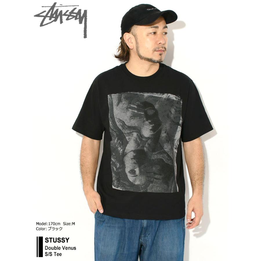 Stussy DOUBLE VENUS TEE ホワイト ピンク ロゴ Stussy DOUBLE VENUS