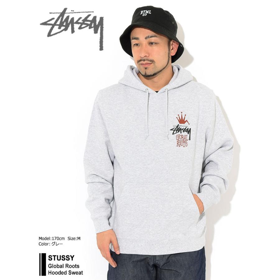 ステューシー プルオーバー パーカー STUSSY メンズ Global Roots