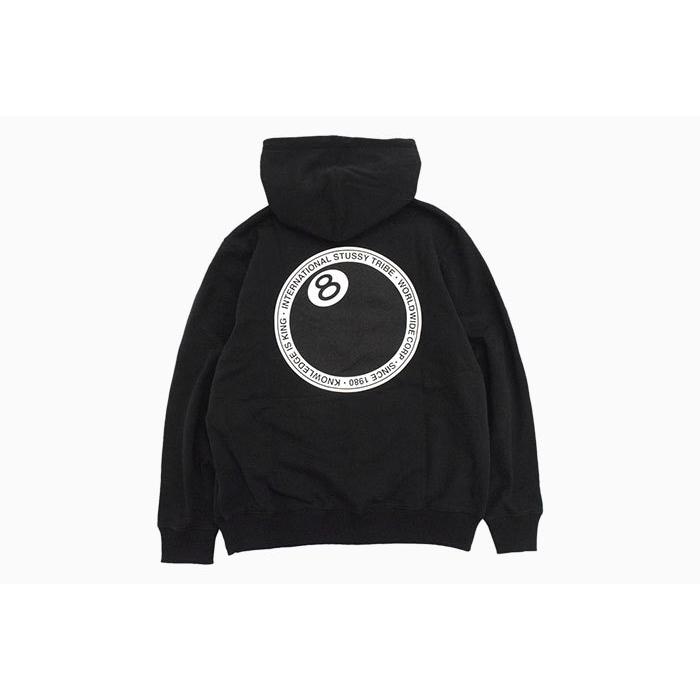トップス stussy Stussy 8 Ball Zip-Up Hoodie XL - Hooded Full-Zip Sweatshirt