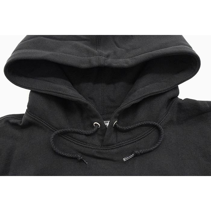 ステューシー STUSSY XL ブラック プルオーバーパーカー ブラック STUSSY ステューシー パーカー プルオーバー メンズ & レディース