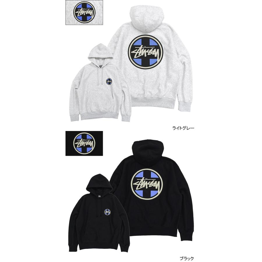 STUSSY ステューシー パーカー プルオーバー メンズ Cross Dot
