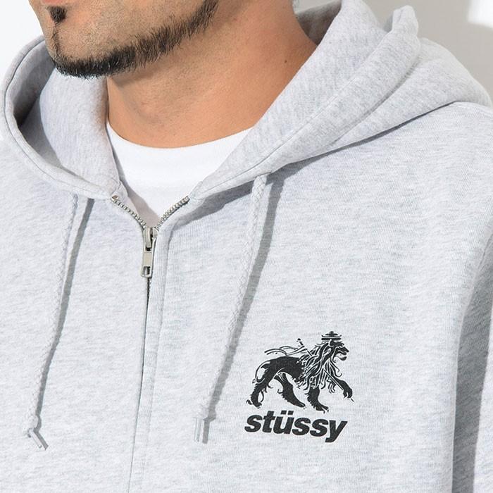 STUSSY ステューシー パーカー ジップアップ メンズ Rasta Lion STUSSY ステューシー パーカー ジップアップ メンズ Rasta Lion