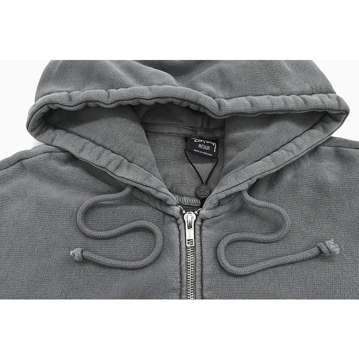 Stussy グレー ジップアップパーカー M Amazon.co.jp: [ステューシー] ジップアップ スウエットパーカー
