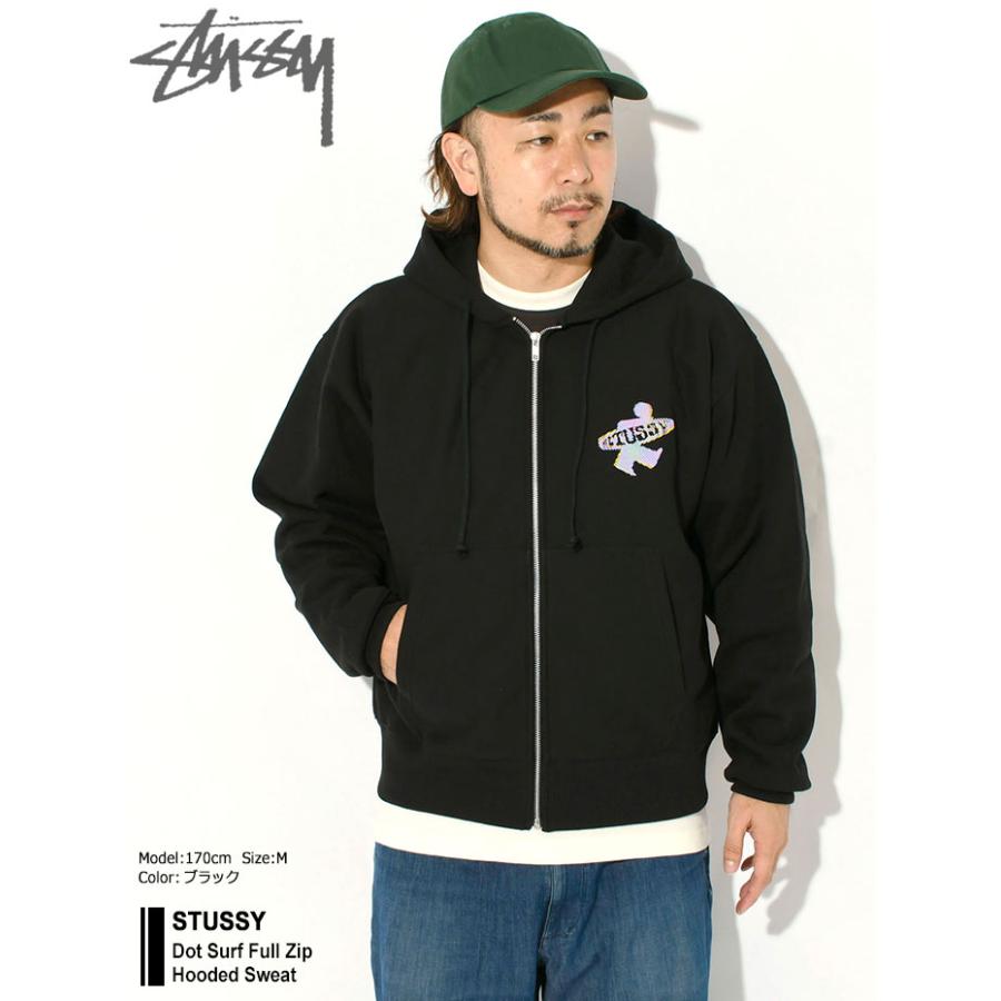 STUSSY（ステューシー） パーカー ジップアップ メンズ Dot Surf