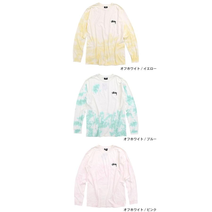 STUSSY ロンT 長袖 Tシャツ タイダイ ラグラン STUSSY ステューシー Tシャツ 長袖 メンズ Small Stock Tie Dye