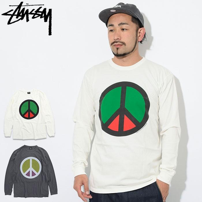 STUSSY（ステューシー） Tシャツ 長袖 メンズ Peace Pigment Dyed