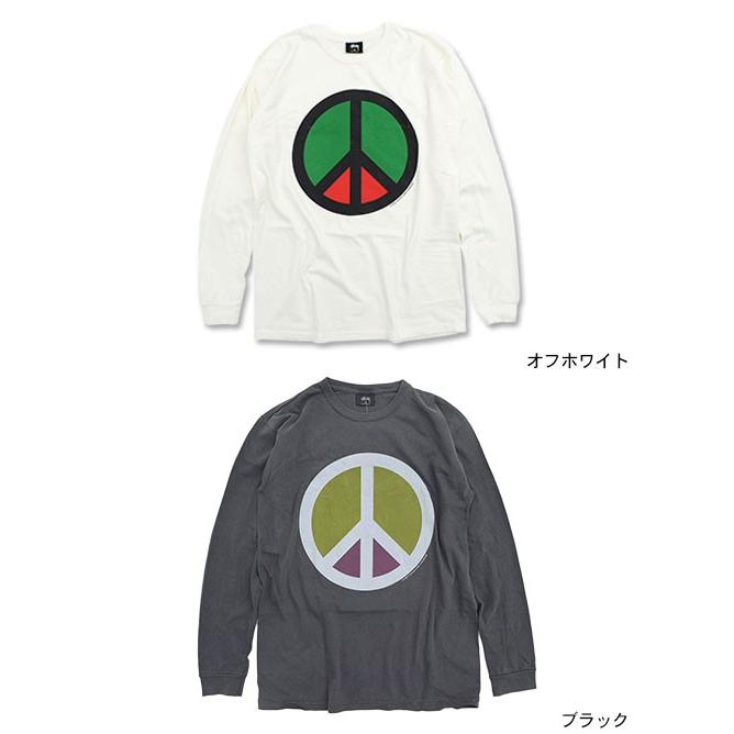 STUSSY（ステューシー） Tシャツ 長袖 メンズ Peace Pigment Dyed