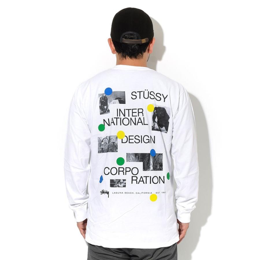ステューシー 長袖 Tシャツ ストリート スケーター サーファー ヒップホップ STUSSY ステューシー Tシャツ 長袖 メンズ Dot Collage ( stussy