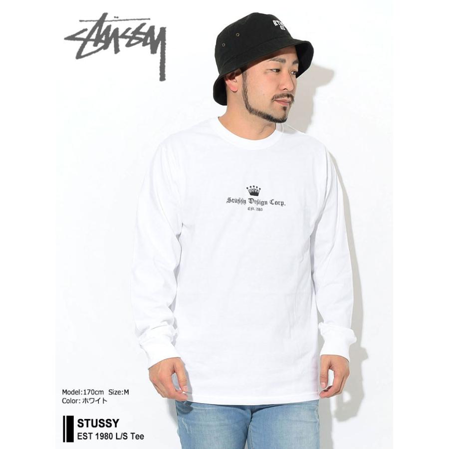 STUSSY ステューシー Tシャツ 長袖 メンズ EST 1980 ( stussy