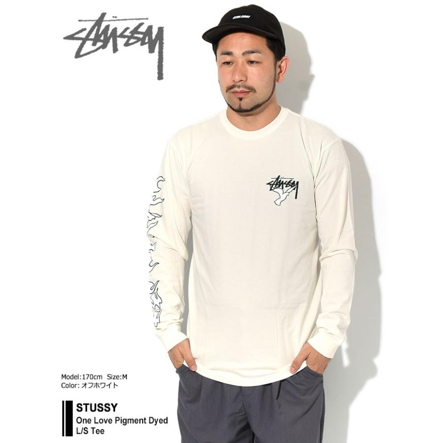 STUSSY（ステューシー） Tシャツ 長袖 メンズ One Love Pigment Dyed