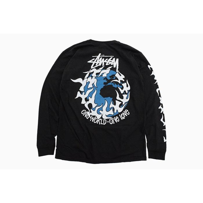 STUSSY ONE WORLD ONE LOVE ロングTシャツ 未使用 美品！Stussy ONE WORLD ONE LOVE ロングスリーブTシャツ - メルカリ