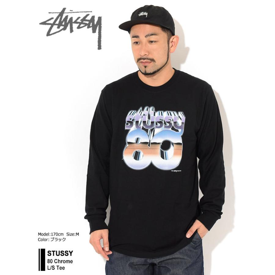 STUSSY ステューシー Tシャツ 長袖 メンズ 80 Chrome ( stussy tee T 