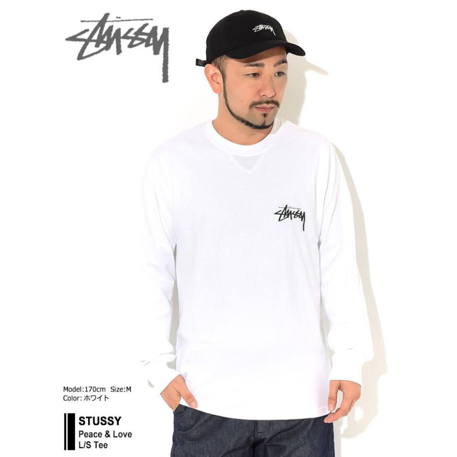 STUSSY（ステューシー） Tシャツ 長袖 メンズ Peace & Love ( stussy