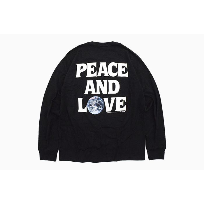 STUSSY（ステューシー） Tシャツ 長袖 メンズ Peace & Love ( stussy