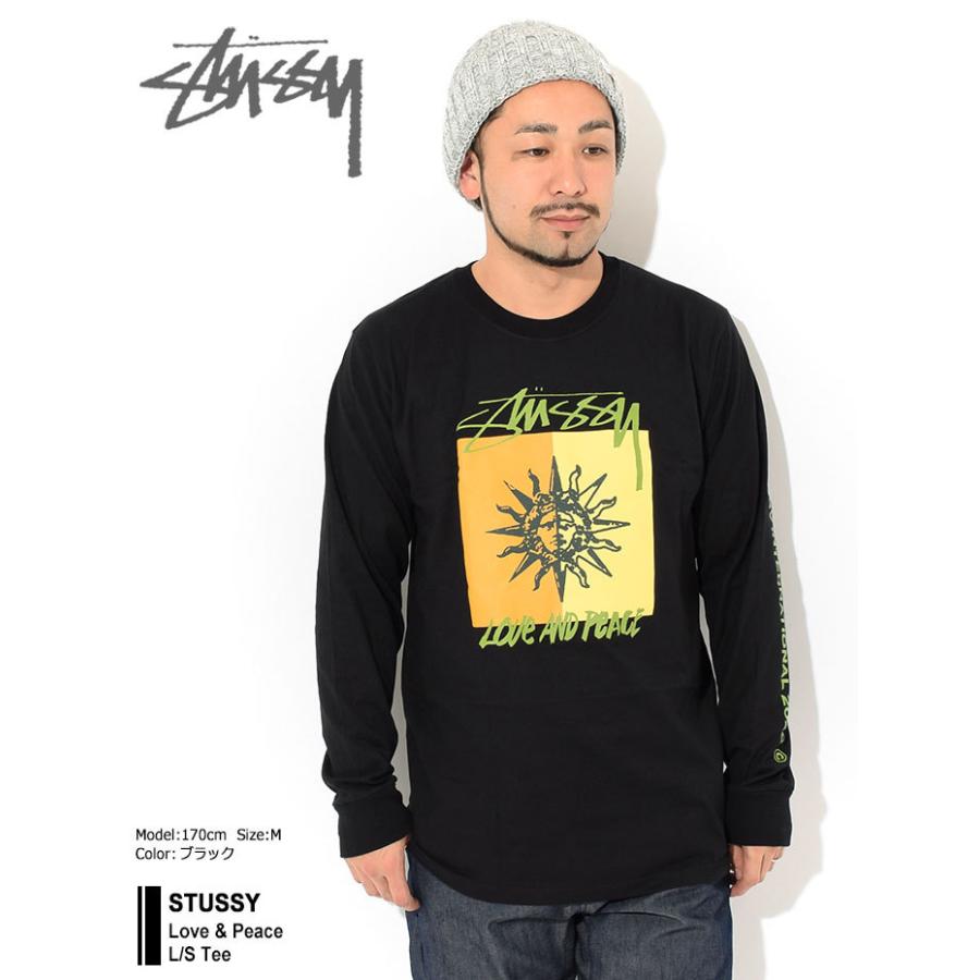 STUSSY（ステューシー） Tシャツ 長袖 メンズ Love & Peace ( stussy