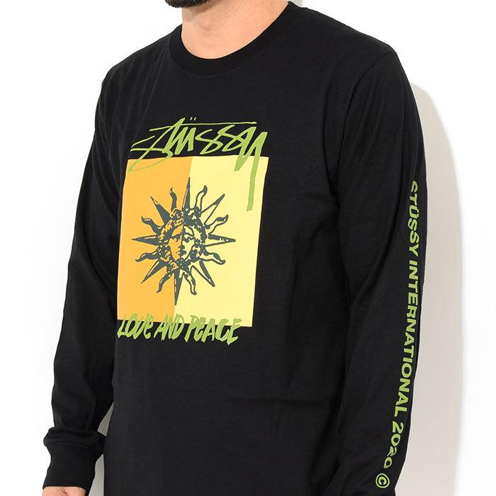 STUSSY（ステューシー） Tシャツ 長袖 メンズ Love & Peace ( stussy
