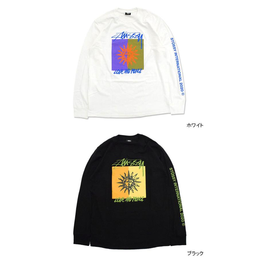 STUSSY（ステューシー） Tシャツ 長袖 メンズ Love & Peace ( stussy