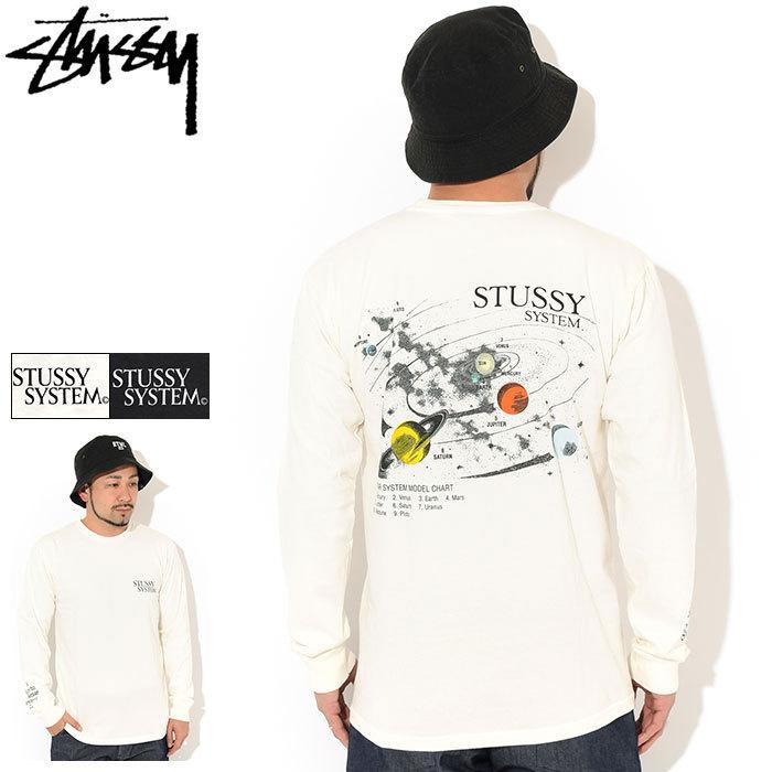 STUSSY 国内送 スタンドカラースウェットシャツ STUSSY ステューシー Tシャツ 長袖 メンズ Solar System Pigment