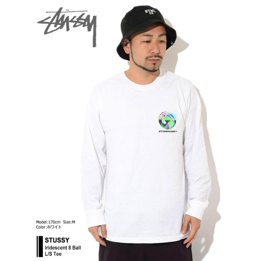 STUSSY ステューシー ロンT Tシャツ 長袖 メンズ Iridescent 8