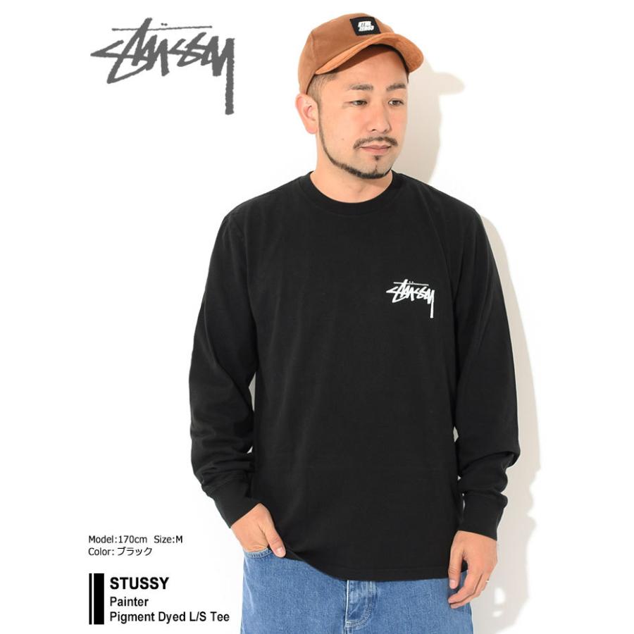 STUSSY（ステューシー） Tシャツ 長袖 メンズ Painter Pigment Dyed